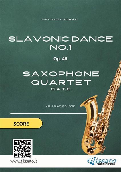 Produktbild: Saxophone Quartet: Slavonic Dance no.1 by Dvor&aacute;k (score)