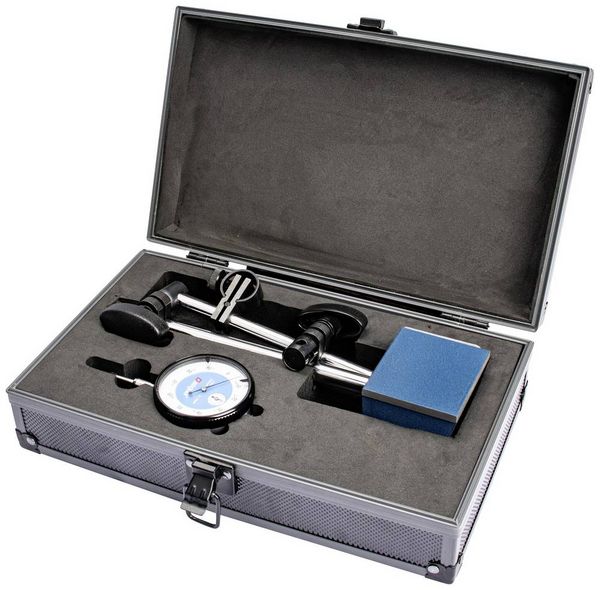Produktbild: Dasqua 7611-1012 Magnetfu&szlig; mit Messuhr-Set (L x B x H) 305 x 190 x 60 mm 10 mm Ablesung: 0.01 mm