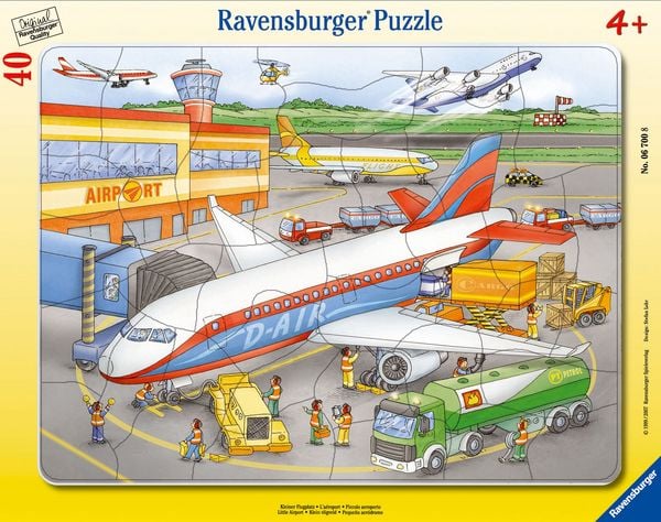 Produktbild: Rahmenpuzzle Ravensburger Kleiner Flugplatz 40 Teile