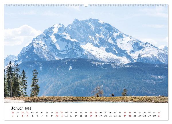 Produktbild: Sch&ouml;nste Berge der Alpen (Wandkalender 2026 DIN A2 quer), CALVENDO Monatskalender