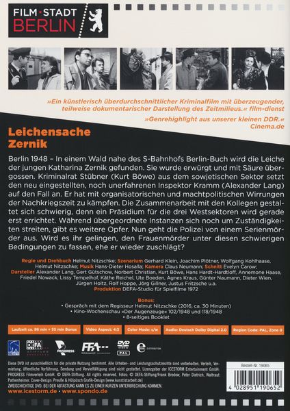 Produktbild: Leichensache Zernik - "Film Stadt Berlin 2"