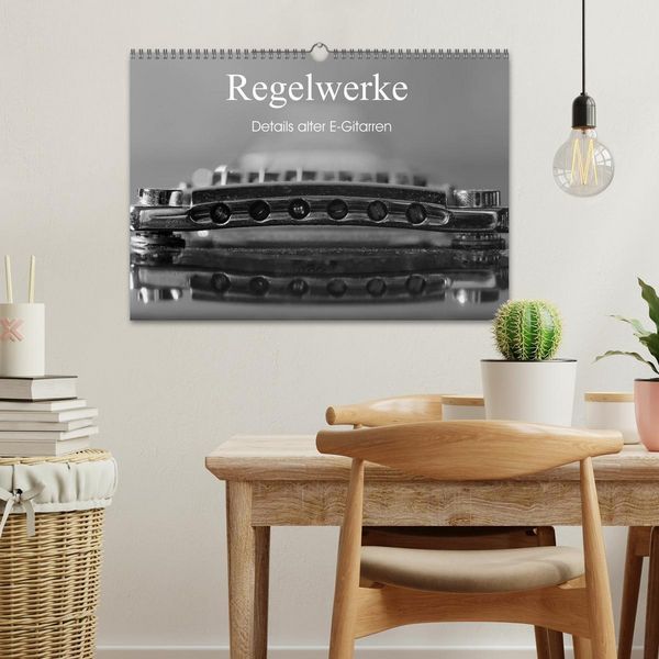 Produktbild: Regelwerke - Details alter E-Gitarren (Wandkalender 2026 DIN A3 quer), CALVENDO Monatskalender