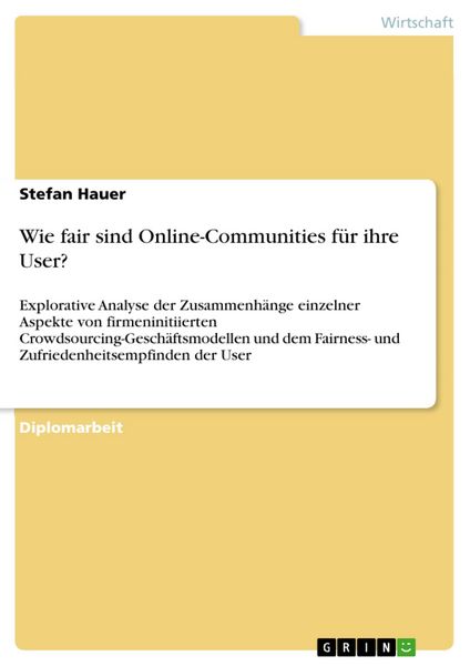 Produktbild: Wie fair sind Online-Communities f&uuml;r ihre User?