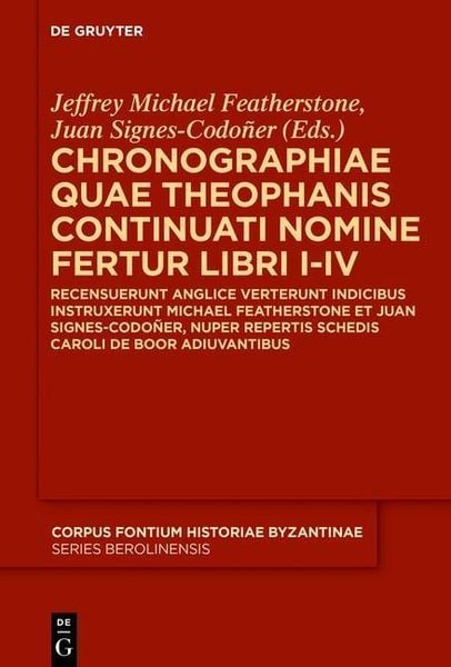 Produktbild: Chronographiae quae Theophanis Continuati nomine fertur Libri I-IV