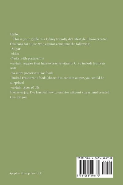 Produktbild: The Kidney Friendly Diet