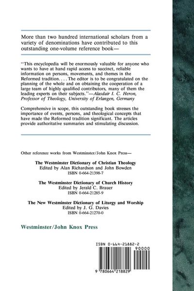 Produktbild: Encyclopedia of the Reformed Faith