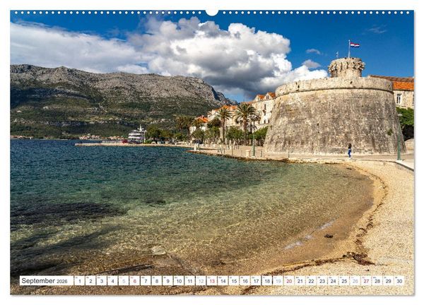 Produktbild: Kroatien - Korcula (hochwertiger Premium Wandkalender 2026 DIN A2 quer), Kunstdruck in Hochglanz