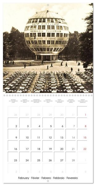 Produktbild: Souvenirs de Dresde : Cartes postales historiques de la ville (Calendrier mural carr&eacute; 2026 30x30 cm) Calendrier double avec une page pour vos prises de notes