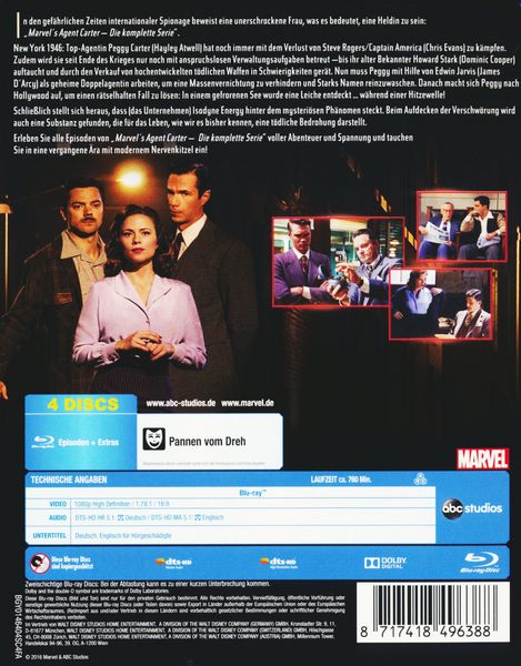 Produktbild: Agent Carter - Die komplette Serie [4 BRs]