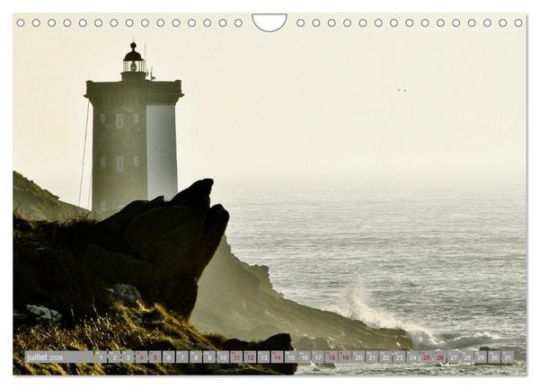 Produktbild: Phare de Kermorvan (Calendrier mural 2026 DIN A4 vertical), CALVENDO calendrier mensuel