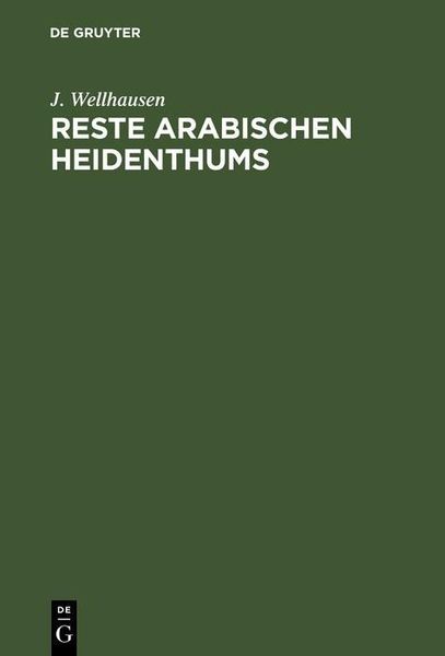 Produktbild: Reste arabischen Heidenthums
