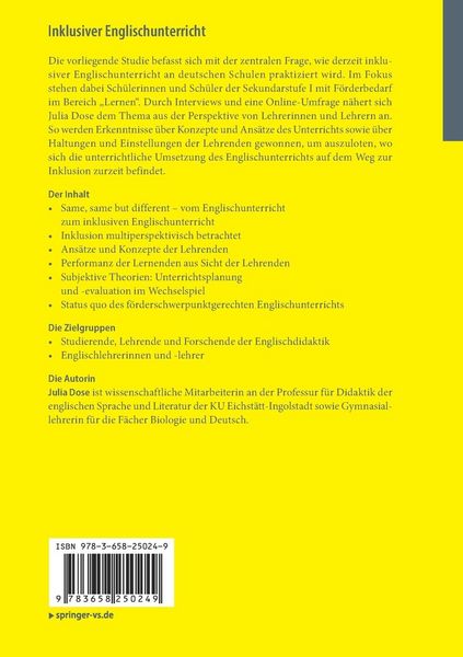 Produktbild: Inklusiver Englischunterricht