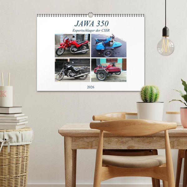 Produktbild: JAWA 350 - Exportschlager der CSSR (Wandkalender 2026 DIN A3 quer), CALVENDO Monatskalender