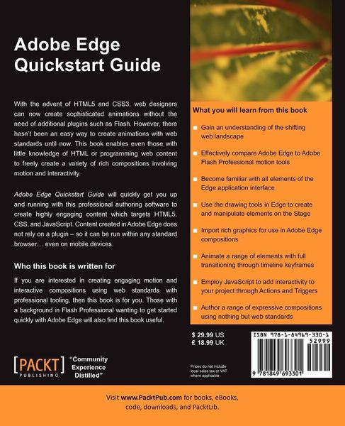 Produktbild: Adobe Edge QuickStart Guide