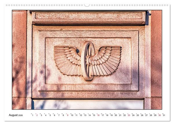 Produktbild: Fassadenkunst im Roten Wien (Wandkalender 2026 DIN A2 quer), CALVENDO Monatskalender