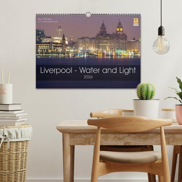 Produktbild: Liverpool - Water and Light (Wall Calendar 2026 DIN A3 landscape), CALVENDO 12 Month Wall Calendar