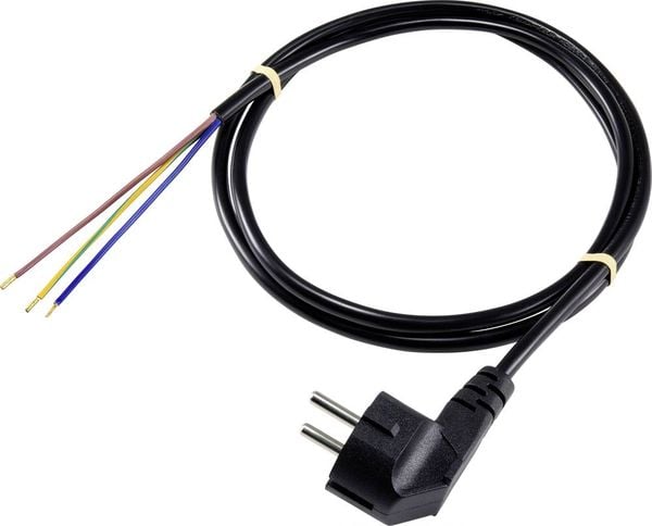 Sygonix SY-5043468 Strom Anschlusskabel Schwarz 3.00m