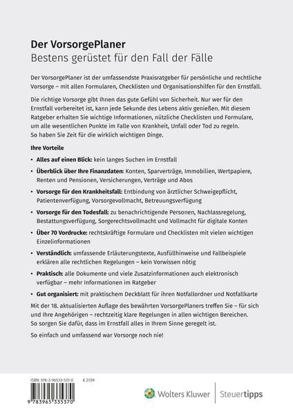 Produktbild: Der VorsorgePlaner