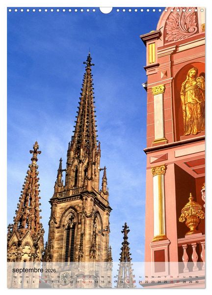 Produktbild: Cit&eacute;s de France (Calendrier mural 2026 DIN A3 horizontal), CALVENDO calendrier mensuel