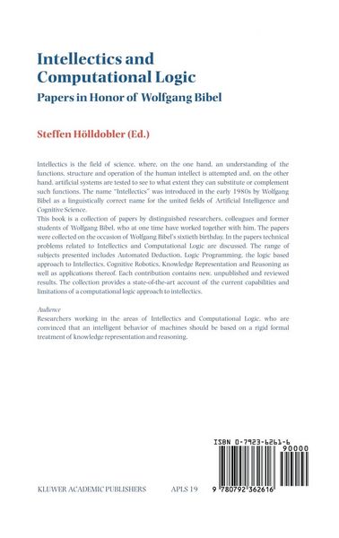 Produktbild: Intellectics and Computational Logic