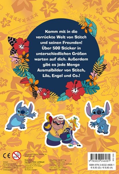 Produktbild: Disney Stitch: Superstarker Sticker- und Malspa&szlig;