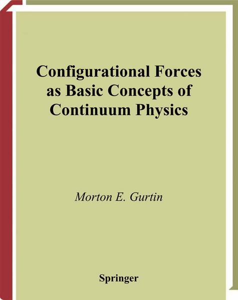 Produktbild: Configurational Forces as Basic Concepts of Continuum Physics