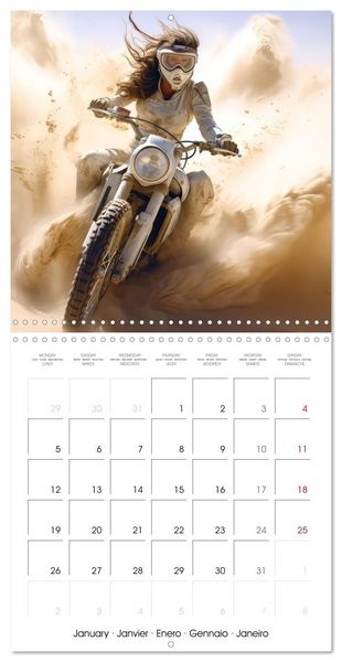 Produktbild: Motorbike desert race (Wall Calendar 2026 12 &times; 12 Inch) CALVENDO 12 Month Wall Calendar