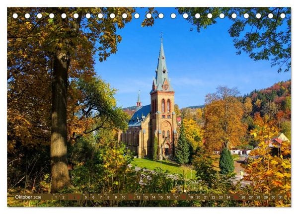 Produktbild: Riesengebirge - Im Land von R&uuml;bezahl (Tischkalender 2026 DIN A5 quer), CALVENDO Monatskalender
