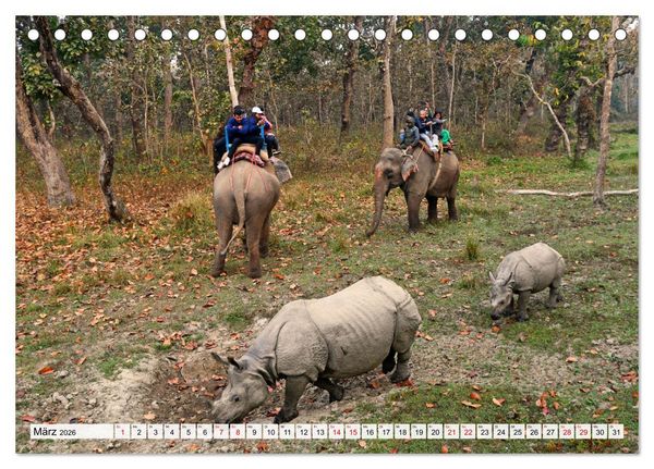 Produktbild: Einzigartiges NEPAL (Tischkalender 2026 DIN A5 quer), CALVENDO Monatskalender