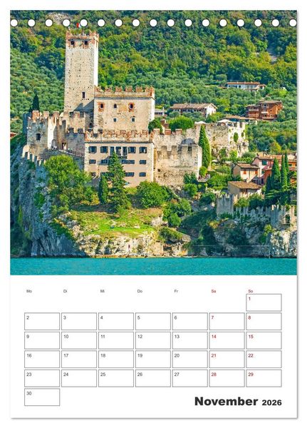 Produktbild: Malcesine am Gardasee - Impressionen (Tischkalender 2026 DIN A5 hoch), CALVENDO Monatskalender