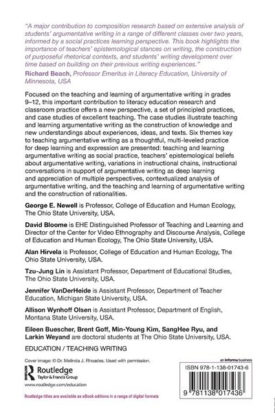 Produktbild: Teaching and Learning Argumentative Writing in High School English Language Arts Classrooms
