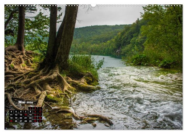 Produktbild: Naturwunder Plitvicer Seen (Wandkalender 2026 DIN A2 quer), CALVENDO Monatskalender