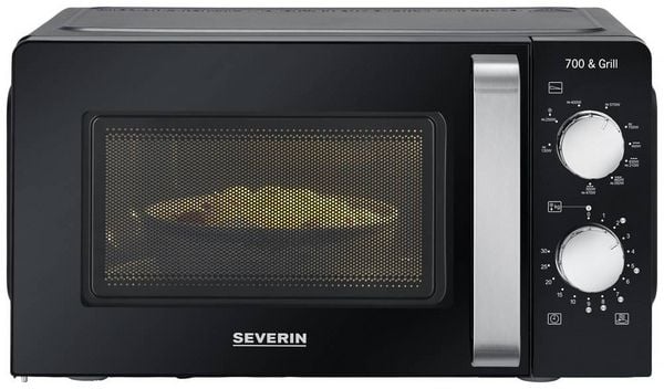 Produktbild: Severin 7781 Mikrowelle Schwarz 700W Timerfunktion, Grillfunktion