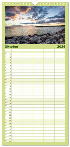 Produktbild: Familienplaner 2026 - Istrien, der Flair des S&uuml;dens mit 5 Spalten (Wandkalender, 21 x 45 cm) CALVENDO