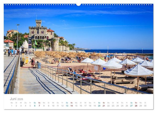 Produktbild: ESTORIL - die sch&ouml;nsten Badeorte Lissabons (Wandkalender 2026 DIN A2 quer), CALVENDO Monatskalender