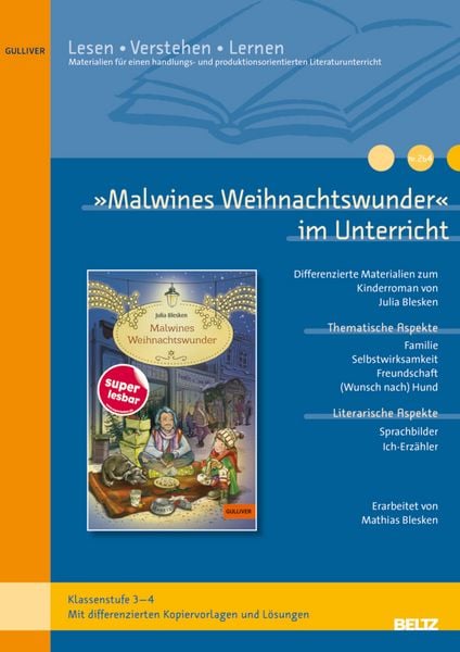 Produktbild: &raquo;Malwines Weihnachtswunder&laquo; im Unterricht