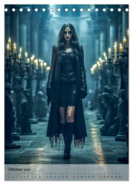Produktbild: Gothic ist cool (Tischkalender 2026 DIN A5 hoch), CALVENDO Monatskalender