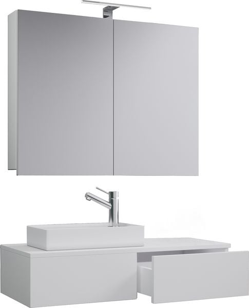 Produktbild: 3-tlg G&auml;ste WC Waschplatz Waschtisch Gudas Schrank