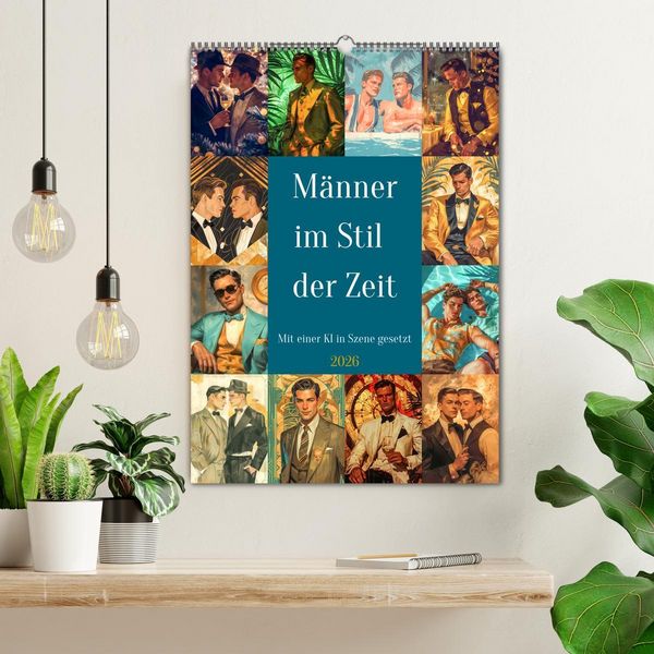 Produktbild: M&auml;nner im Stil der Zeit (Wandkalender 2026 DIN A2 hoch), CALVENDO Monatskalender