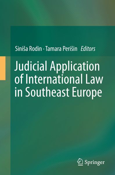 Produktbild: Judicial Application of International Law in Southeast Europe