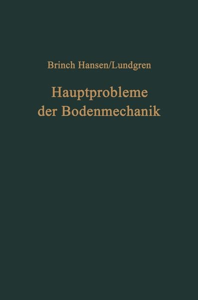 Produktbild: Hauptprobleme der Bodenmechanik