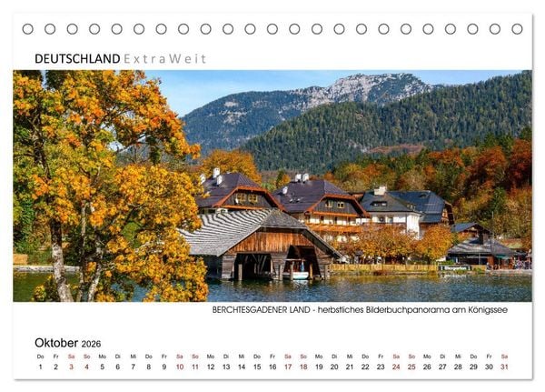 Produktbild: Impressionen aus dem Berchtesgadener Land (Tischkalender 2026 DIN A5 quer), CALVENDO Monatskalender