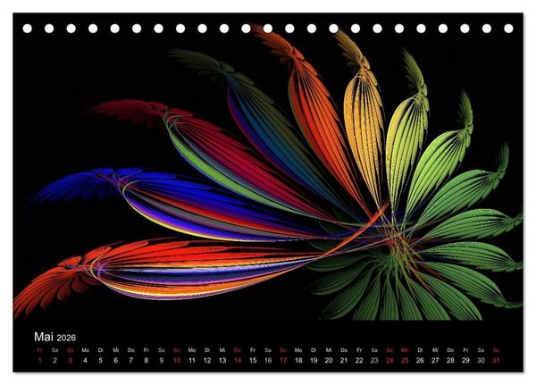 Produktbild: Wunderbare Welt der Farben 2026 (Tischkalender 2026 DIN A5 quer), CALVENDO Monatskalender