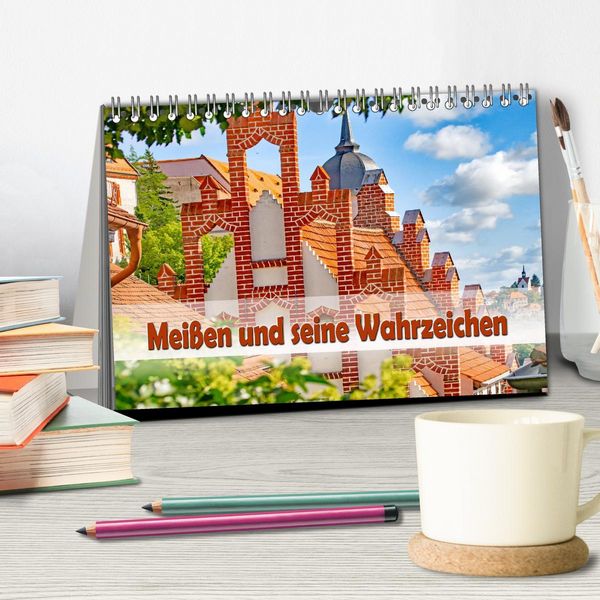 Produktbild: Mei&szlig;en und seine Wahrzeichen (Tischkalender 2026 DIN A5 quer), CALVENDO Monatskalender