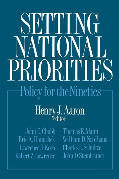 Produktbild: Setting National Priorities