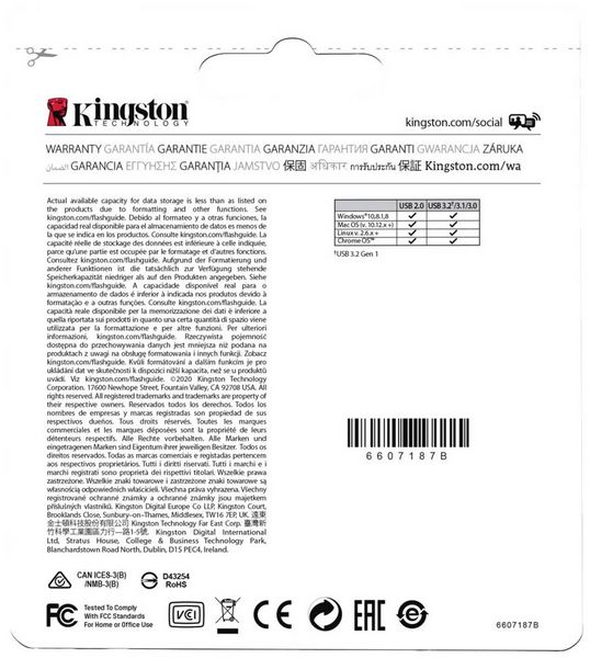 Produktbild: Kingston DataTraveler Micro USB-Stick Retail 256GB Silber DTMC3G2/256GB USB-A (USB 3.2 Gen 1)