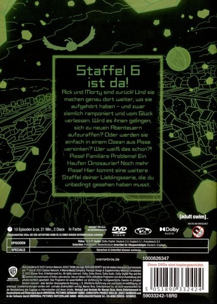 Produktbild: Rick & Morty - Staffel 6 [2 DVDs]