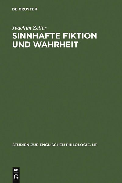 Produktbild: Sinnhafte Fiktion und Wahrheit