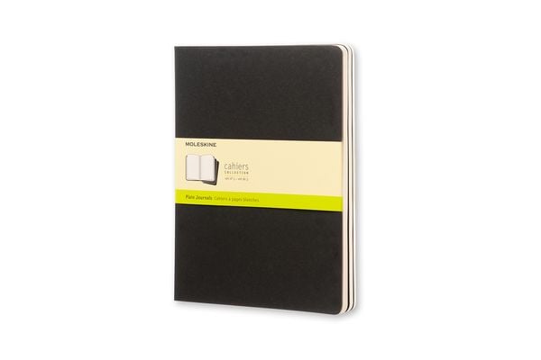 Produktbild: Moleskine Cahier Extra Large blanko schwarz. 3er Pack