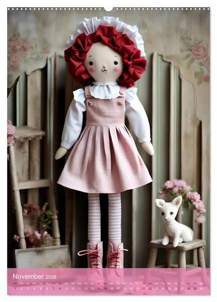 Produktbild: Romantic Dolls (Wall Calendar 2026 DIN A2 portrait), CALVENDO 12 Month Wall Calendar